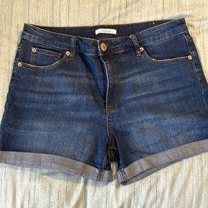 STS blue Molly high rise cuffed Jean shorts